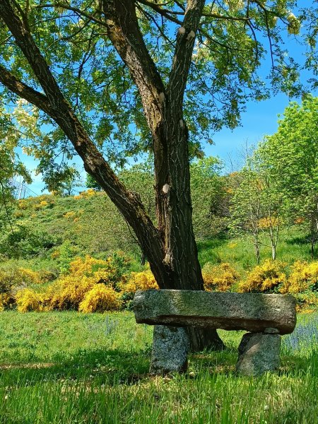 banc en pierre
